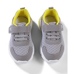 Cute Walk by Babyhug Velcro Closure Sneakers - Grey