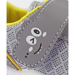Cute Walk by Babyhug Velcro Closure Sneakers - Grey