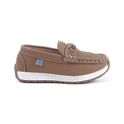 Cute Walk by Babyhug Slip On Solid Coloured Loafers - Tan