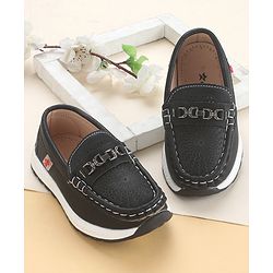 Cute Walk by Babyhug Slip On Solid Coloured Loafers - Tan