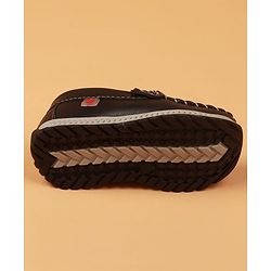 Cute Walk By Babyhug Slip On Loafers With Stitch Detailing - Navy Blue