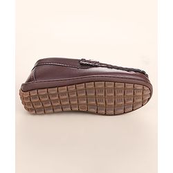 Cute Walk by Babyhug Loafer With Textured Design - Brown