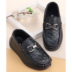 Cute Walk by Babyhug Loafer With Textured Design - Brown