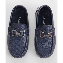 Cute Walk by Babyhug Loafer With Textured Design - Brown