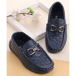 Cute Walk by Babyhug Loafer With Textured Design - Brown