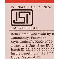 Cute Walk by Babyhug Slip On Solid Loafers - Brown