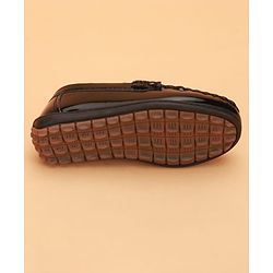 Cute Walk by Babyhug Slip On Solid Loafers with Applique Detailing - White
