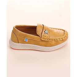 Cute Walk by Babyhug Slip On Solid Coloured Loafers - Black