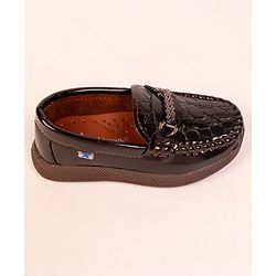 Cute Walk by Babyhug Formal & Party Wear Loafer Shoes - Brown