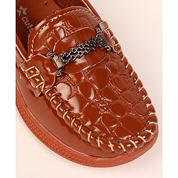 Cute Walk by Babyhug Formal & Party Wear Loafer Shoes - Brown