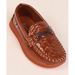 Cute Walk by Babyhug Formal & Party Wear Loafer Shoes - Brown