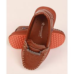 Cute Walk by Babyhug Formal & Party Wear Loafer Shoes - Brown