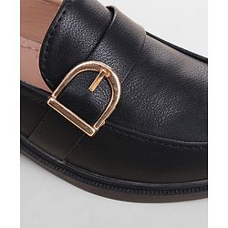 Cute Walk by Babyhug Slip On Solid Coloured Loafers - Black