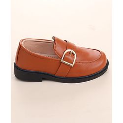 Cute Walk by Babyhug Slip On Solid Coloured Loafers - Black