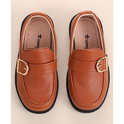 Cute Walk by Babyhug Slip On Solid Coloured Loafers - Black