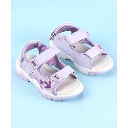 Cute Walk by Babyhug Velcro Closure Sandals With Arrow Applique - Purple