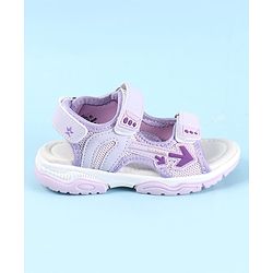 Cute Walk by Babyhug Velcro Closure Sandals With Arrow Applique - Purple
