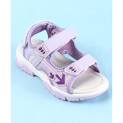 Cute Walk by Babyhug Velcro Closure Sandals With Arrow Applique - Purple
