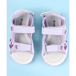 Cute Walk by Babyhug Velcro Closure Sandals With Arrow Applique - Purple