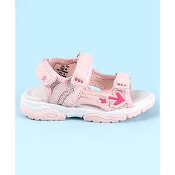 Cute Walk by Babyhug Velcro Closure Sandals With Arrow Applique - Purple