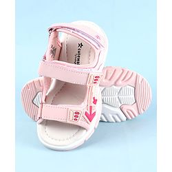 Cute Walk by Babyhug Velcro Closure Sandals With Arrow Applique - Purple