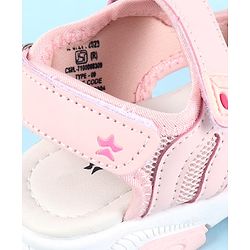 Cute Walk by Babyhug Velcro Closure Sandals With Arrow Applique - Purple