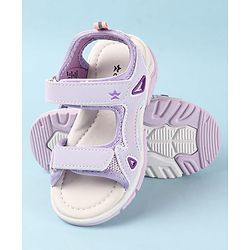Cute Walk by Babyhug Velcro Closure Sandals - Purple
