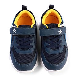 Cute Walk by Babyhug Velcro Closure Colour Block Casual Shoes With Lace Detailing - Pink