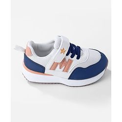Cute Walk by Babyhug Velcro Closure Sneaker With Lace Detailing - White