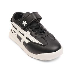 Cute Walk by Babyhug Velcro Closure Sneakers with Stripes - White