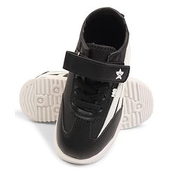 Cute Walk by Babyhug Velcro Closure Sneakers with Stripes - White