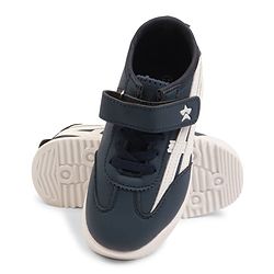 Cute Walk by Babyhug Velcro Closure Sneakers with Stripes - White