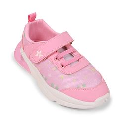 Cute Walk by Babyhug Velcro Closure Sneaker Shoes With Star Print - Pink