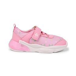 Cute Walk by Babyhug Velcro Closure Sneaker Shoes With Star Print - Pink