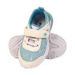 Cute Walk by Babyhug Velcro Closure Sneaker Shoes With Star Print - Pink