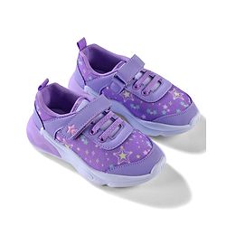 Cute Walk by Babyhug Velcro Closure Sneaker Shoes With Star Print - Pink