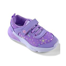 Cute Walk by Babyhug Velcro Closure Sneaker Shoes With Star Print - Pink