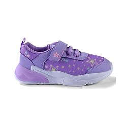 Cute Walk by Babyhug Velcro Closure Sneaker Shoes With Star Print - Pink