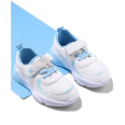 Cute Walk by Babyhug Sneaker Shoes with Velcro Closure - Blue & White