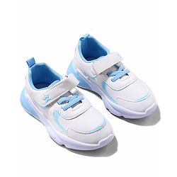Cute Walk by Babyhug Sneaker Shoes with Velcro Closure - Blue & White