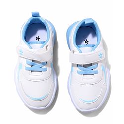 Cute Walk by Babyhug Sneaker Shoes with Velcro Closure - Blue & White