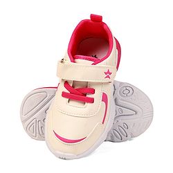 Cute Walk by Babyhug Sneaker Shoes with Velcro Closure - Blue & White