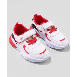 Cute Walk by Babyhug Sneaker Shoes with Velcro Closure - Red & White