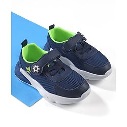 Cute Walk by Babyhug Velcro Closure Sneakers - Navy Blue