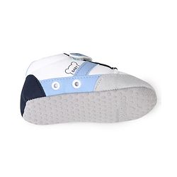 Cute Walk by Babyhug Booties with Velcro Closure & Lace Detailing - White & Pink