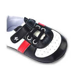 Cute Walk by Babyhug Booties with Velcro Closure & Tape Detailing - Beige