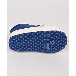 Cute Walk by Babyhug Slip On Booties with Shark Design - Navy Blue