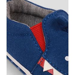 Cute Walk by Babyhug Slip On Booties with Shark Design - Navy Blue