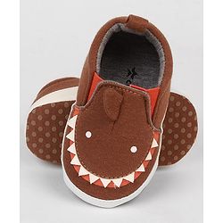 Cute Walk by Babyhug Slip On Booties with Shark Design - Navy Blue