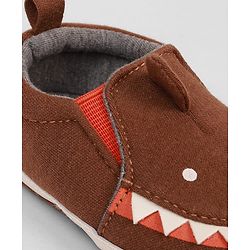 Cute Walk by Babyhug Slip On Booties with Shark Design - Navy Blue